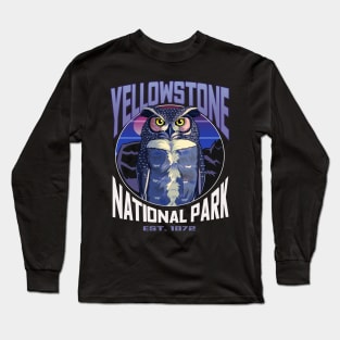 Yellowstone National Park Owl Long Sleeve T-Shirt